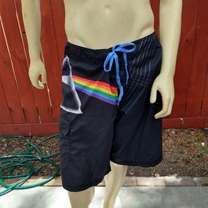 Official Licensed Pink Floyd Swim Trunks Size